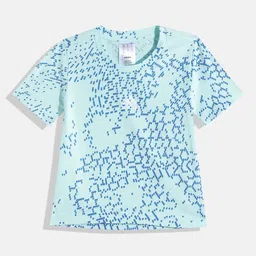 ADIDAS Girls Pure Cotton Geometric Printed AOP T-shirt-picture-26