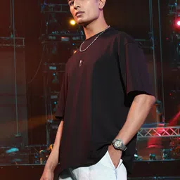 Kook N Keech Fanjabi Typo Print Oversized Drop Shoulder Concert T-shirt image 3