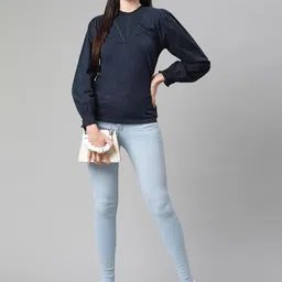 Marks & Spencer Navy Blue Regular Top image 2