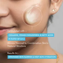 mCaffeine Skin Bounce Moisturizing Cream - 72Hrs Moisturization & Barrier Boost image 3