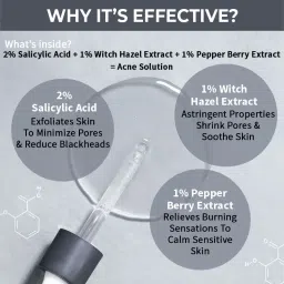 nykaa skin Nykaa SKINRX 2% Salicylic Acid Face Serum For Acne, Blackheads, Whiteheads & Clear Skin image 3