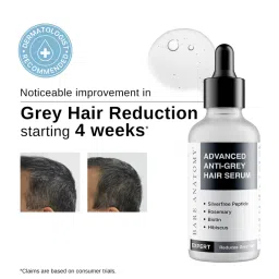 Bare Anatomy Advanced Anti-Grey Serum , Reduces Hair & Beard Greying, Non-Sticky, Odorless image 3