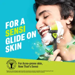 Bombay Shaving Company Sensi Smart 3 Cartridge - Pack Of 8 image 3