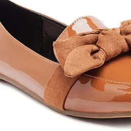 London Rag Women's Tan Casual Loafers image 4