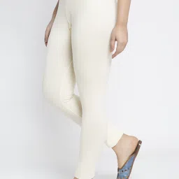 Gracit Red & Off-White Mid Rise Leggings - Pack Of 3 image 4