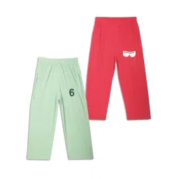Vimal Jonney Kids Green & Red Printed Trackpants (Pack of 2)-picture-20