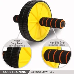Strauss Double Exercise Wheel (Yellow) image 3