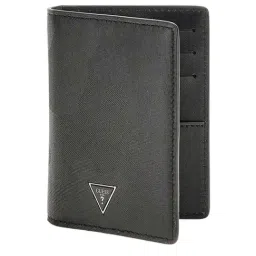 GUESS Black Textured Leather Bi-Fold Wallet-picture-30
