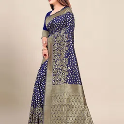 BerMondsey Woven Design Zari Banarasi Saree image 5