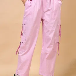 RANGRIWAZ Women Relaxed High-Rise Trousers-image-78