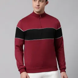Dennis Lingo Multi Regular Fit Colour Block Sweatshirts image 1