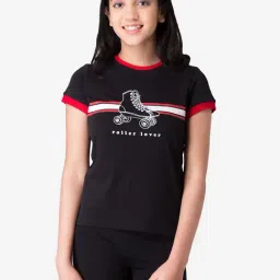 Mode by Red Tape Kids Black Printed Top-picture-39