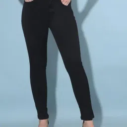 Crimsoune Club Black Blended Skinny Fit Mid Rise Jeans-picture-29