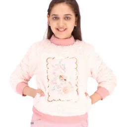 Cutecumber Kids Peach Patch Work Sweatshirt-image-26