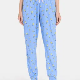 Rosaline by Zivame Blue Cotton Printed Pyjamas-picture-23