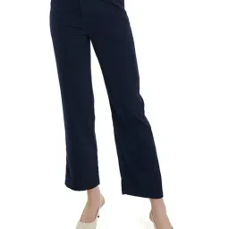 BCBG Navy Straight Fit Trousers-picture-47