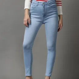 showoffff SHOWOFF Blue Solid Mid Rise Jeans-picture-39
