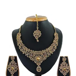 VATSALYA CREATION set of 3 Elegant gold jewellery set-picture-19