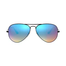 Ray-Ban 0RB3025 Light Blue Polarized Icons Aviator - 58 mm image 1