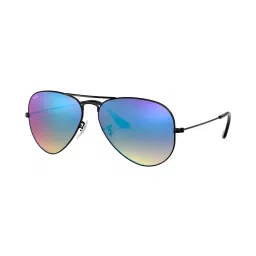Ray-Ban 0RB3025 Light Blue Polarized Icons Aviator - 58 mm image 2