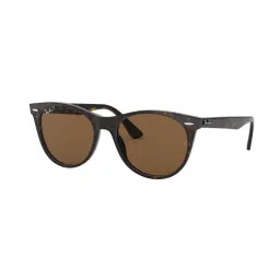 Ray-Ban 0RB2185 Dark Brown Polarized Round Sunglasses - 55 mm image 2