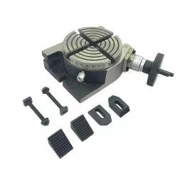 A.D INTERNATIONAL Rotary Table Size 4 inch (100 mm) with M6 Clamp Kit for Milling Machine, BC-JDEZ-UUSC-picture-30