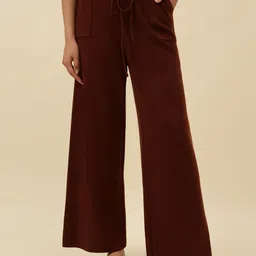 Beatnik Women Smart Loose Fit High-Rise Trousers-image-50