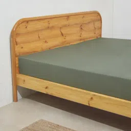 Westside Home Green Waffle Textured Double Bedcover-picture-17