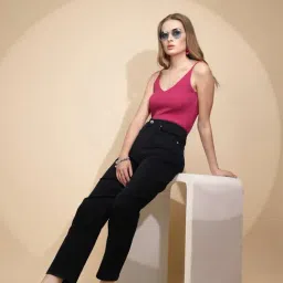 Global Republic Navy Regular Fit Mid Rise Trousers image 4