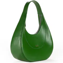 Tohl Chilli Green Chlorophyll Quinn Medium Leather Hobo Bag image 4