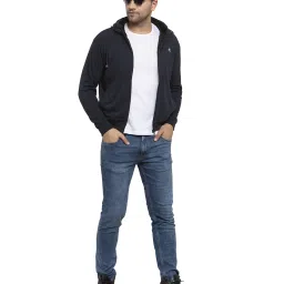 Cantabil Navy Hooded Sweatshirt image 5