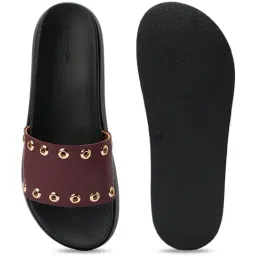 Forever Glam by Pantaloons Women's Wine Casual Sandals image 3