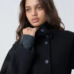 LOV by Westside Black High-Neck Jacket image 4