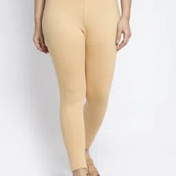 Gracit Blue & Skin Mid Rise Leggings - Pack Of 3 image 5