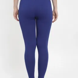 Gracit Blue & Skin Mid Rise Leggings - Pack Of 3 image 3