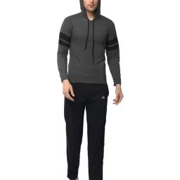 Vimal Jonney Dark Grey & Navy T-Shirt & Trackpants image 1