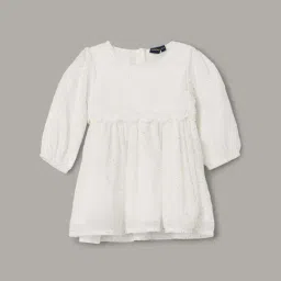 Juniors by Lifestyle White Printed Regular Fit Dress-picture-13