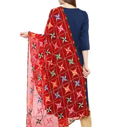 Dupatta Bazaar Red Dupatta image 2