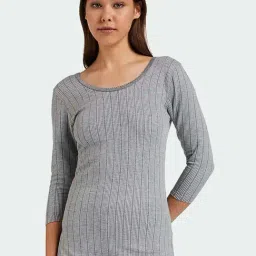 Dixcy Slimz Grey Striped Thermal Top-picture-35