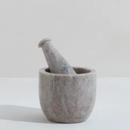 Westside Home Pink Sawar Marble Mortar With Pestle-image-3