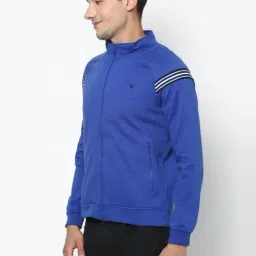 Allen Solly Blue Regular Fit Striped SweatShirt image 3