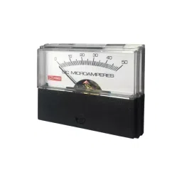 RS PRO Analogue Panel Ammeter 50 (Input) ¼A DC 57x44 mm ±1.5 % Moving Coil, 1862535 image 3