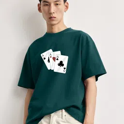 MaverIQ Men Graphic Printed Round Neck Oversized T-shirt-picture-14