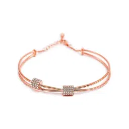 Silberry 92.5 Sterling Rose Gold Alligned Kada image 3