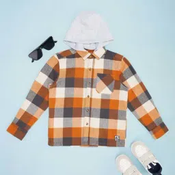 Pantaloons Junior Boys Goldfinch Cotton Checks Full Sleeves Shirts-picture-14