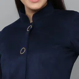 Allen Solly Navy Cotton Regular Fit Jacket image 5