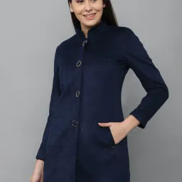 Allen Solly Navy Cotton Regular Fit Jacket image 1
