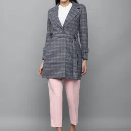 Allen Solly Blue Cotton Checks Jacket image 4