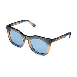 DIESEL Blue UV Protection Geometric Sunglasses for Women-picture-19