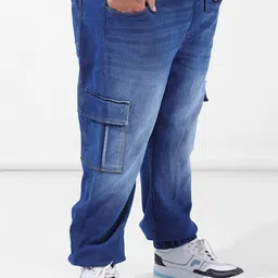 Hardsoda by The Indian Garage Co Men Regular Fit Mid-Rise Heavy Fade Stretchable Jeans image 4